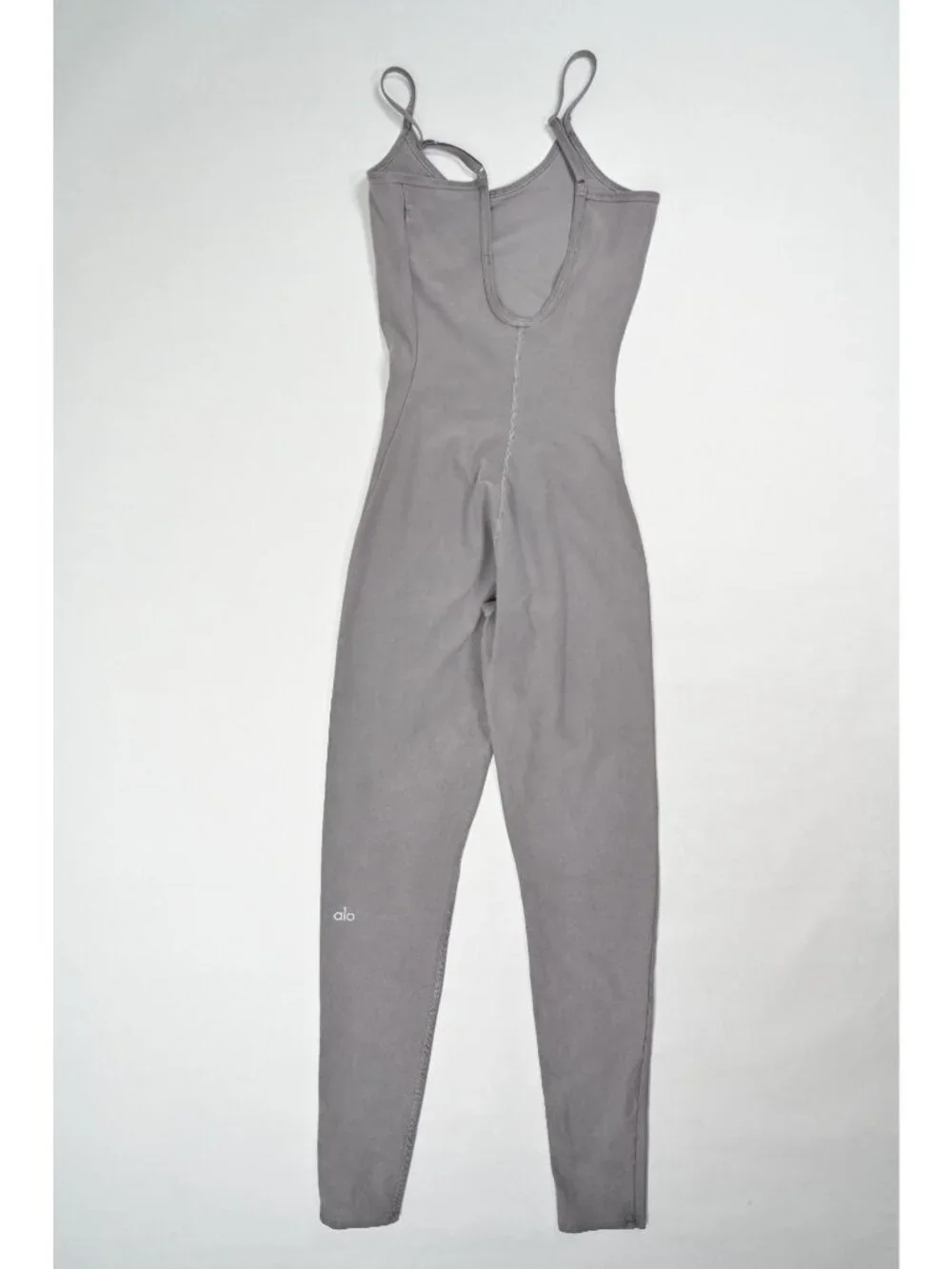 ALO Yoga Washed Alosoft One And Done Onesie in Cool Grey Wash